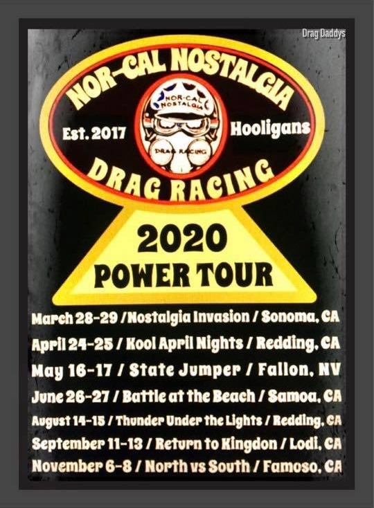 2020 Schedule – NorCal Nostalgia Drag Racing